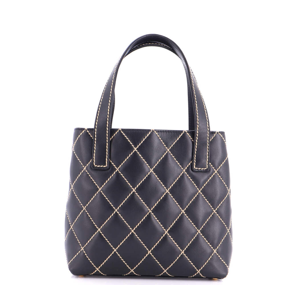 Chanel Surpique Tote Quilted Leather #248475C16B - Picture 3 of 7